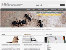 Tablet Screenshot of mspesttermite.com